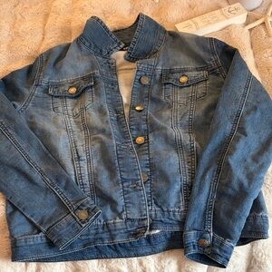 Buffalo David Bitton Classic Distressed Blue Denim Jacket